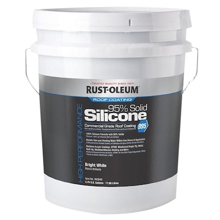 995 Series Roof Coating, White, 5 Gal Pail, Liquid